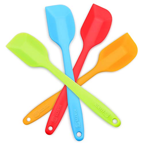 4 Piece Silicone Spatula Set with Stainless Steel Core (4 Count)