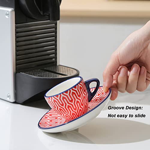 Ceramic 2 oz Espresso Cups (6 Count)