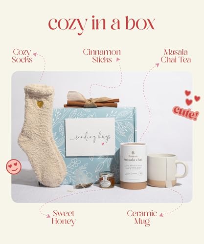 Unboxme Sending Hugs Get Well Soon Gift Basket & Care Package for Women