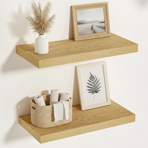 12 Inch Deep Floating Shelves 16 inch Long (2 Count)