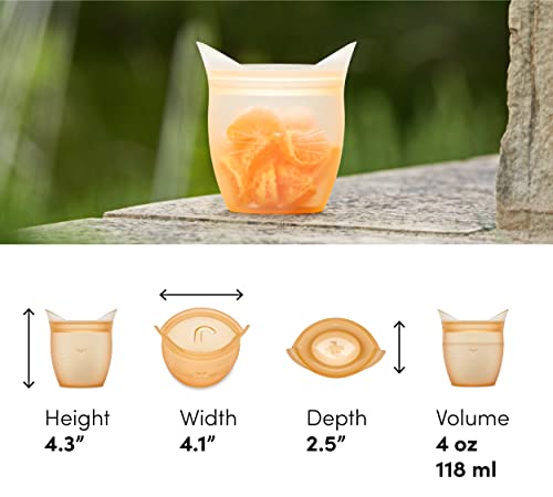 Reusable 100% Silicone Baby + Kid Snack Containers