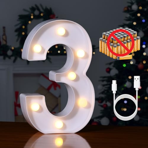 Rechargeable LED Letter Lights Sign Marquee Light Up Letters Sign for Night Light Wedding
