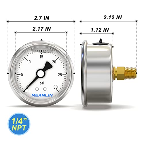 0~30Psi Stainless Steel 1