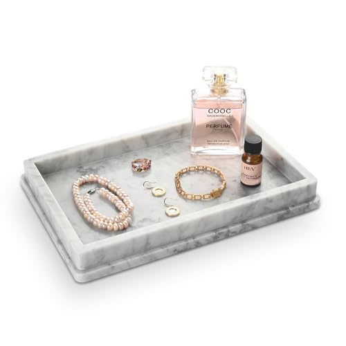 Italian Real Natural Marble Bathroom Vanity Tray 12 inch