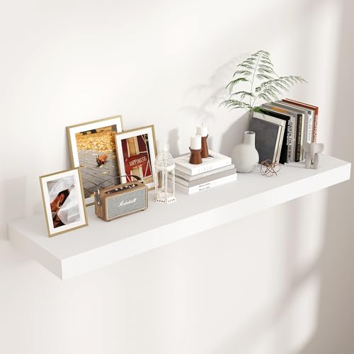 Large Floating Shelves With Invisible Brackets