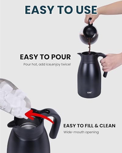 51Oz Stainless Steel Thermal Coffee Carafe with Lid