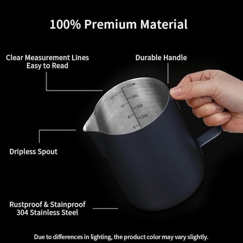 12oz Milk Frothing Pitcher Stainless Steel Espresso Steaming Jug