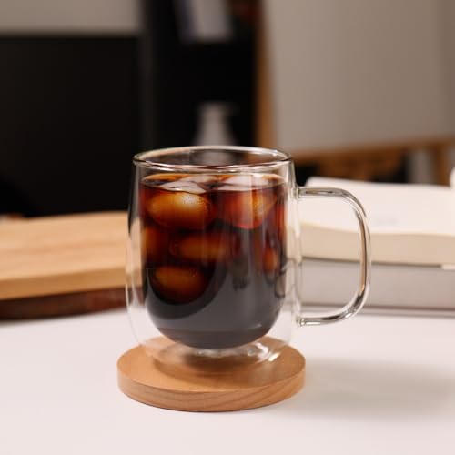 Glass Coffee Mugs 12oz (4 Count)
