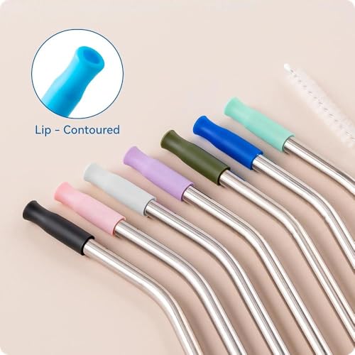 Bent Metal Straws for Stanley 40oz