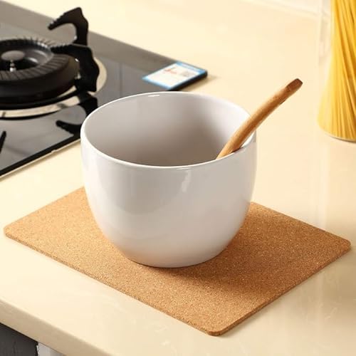 8 Pack Rectangle Cork Board Coasters for Hot Dishes 11'' x 8'' Cork Trivet Placemat Hot Pad Sheet Heat Resistant for Kitchen Countertops Table Pots Pans Restaurant Cafe Wedding Supplies (8 Count)