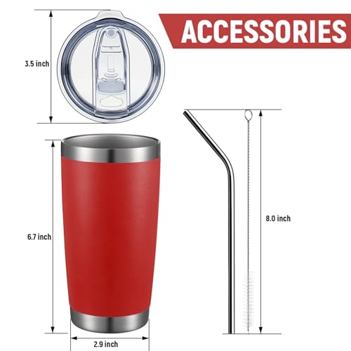20oz Double Wall Vacuum Insulated Travel Mug (8 Count)