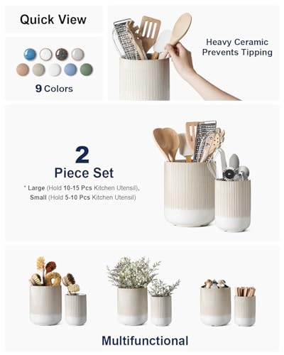 Utensil Holder for Kitchen Counter (2 Count)