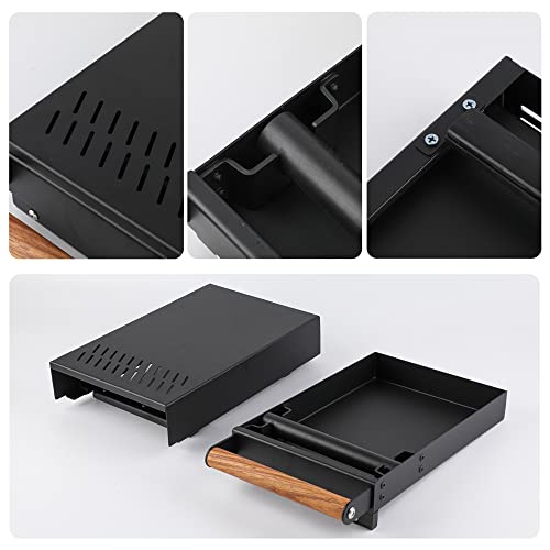 Espresso Knock Box Drawer with Handle Coffee Grounds Container Stainless Steel Coffee Knock Box Espresso Accessories Dump Bin CoffeeBar Accessories