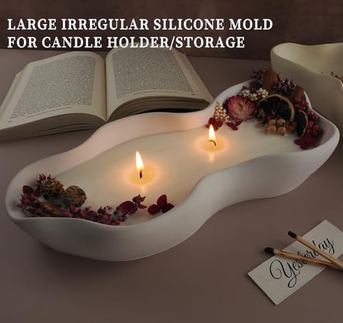 Large Candle Holder Silicone Molds