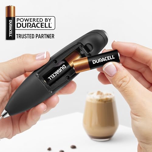 Powerful Milk Frother Wand With Duracell Batteries
