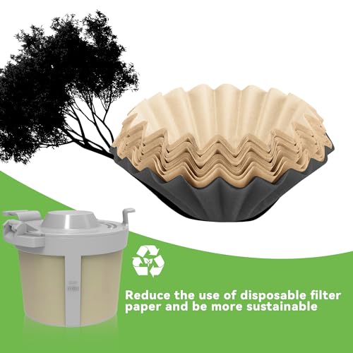 Durable Coffee Filter for Ninja Pods and Grounds Coffee Maker PB051 (100 Count)