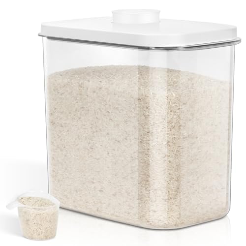 Large Rice Container 25 Lbs with Easy