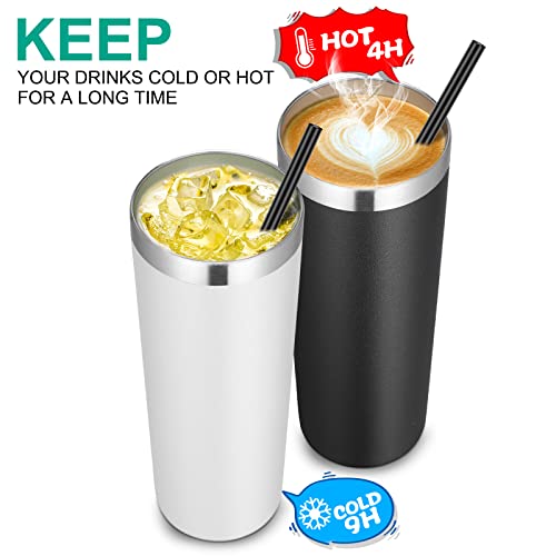 Stainless Steel Tumblers Bulk 6 Pack (6 Count)