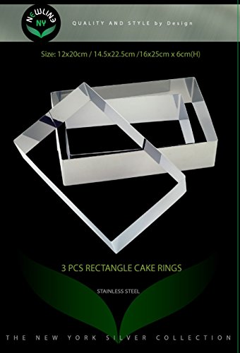 NewlineNY Stainless Steel Cake Mousse Ring Molding Forming