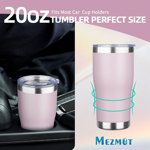 20oz Insulated Tumbler with Lid Straw Travel Coffee Mug
