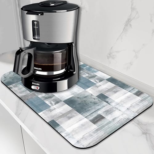Dish Drying Mat for Kitchen Counter Absorbent Dish Coffee Mat 16"X24"