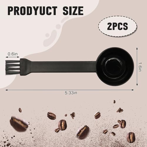 Coffee Spoon With Espresso Grinder Brush 2 in 1 Brush for Cuisinart DBM