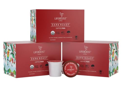 Dark Roast Low Acid Coffee K Cups (10 Count)