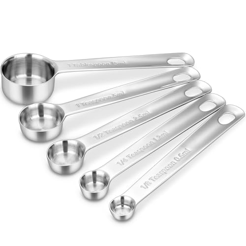 Premium 18 10 Measuring Spoons Set (5 Count)