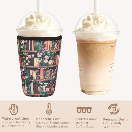 Reusable Insulated Neoprene Iced Coffee Cup Sleeve