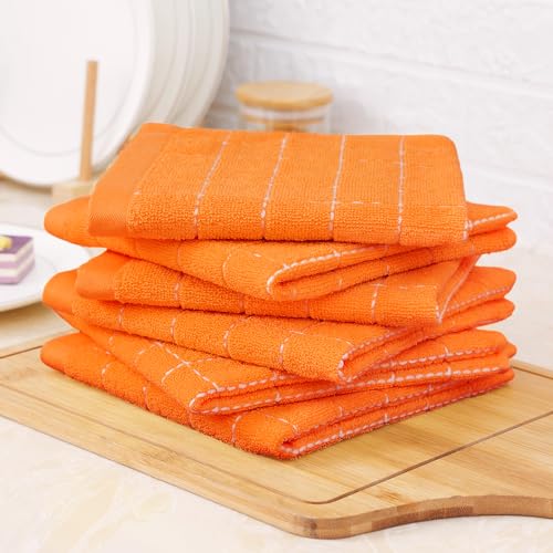 100% Cotton Terry Kitchen Dish Cloths (8 Count)