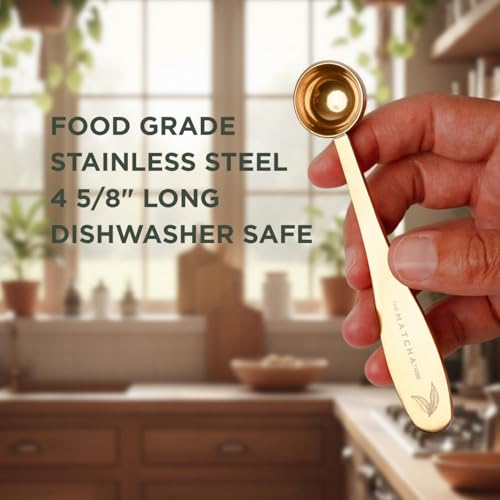 Golden Stainless Steel Matcha Measuring Spoon 1 Gram