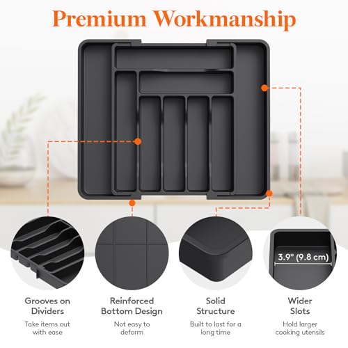 Expandable Silverware Drawer Organizer