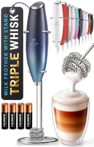 Powerful Milk Frother Wand With Duracell Batteries
