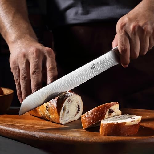 10 Inch Japanese Style Premium Natural Rosewood Bread Knife