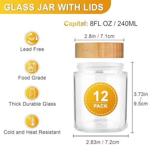 Spice Jars with Label (96 Fl Oz)