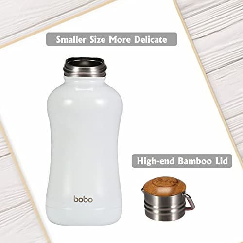 Mini Insulated Water Bottle With Bamboo Lid