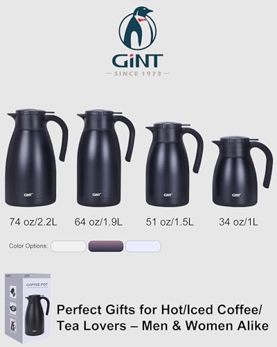 2.2L 74Oz Thermal Coffee Carafe