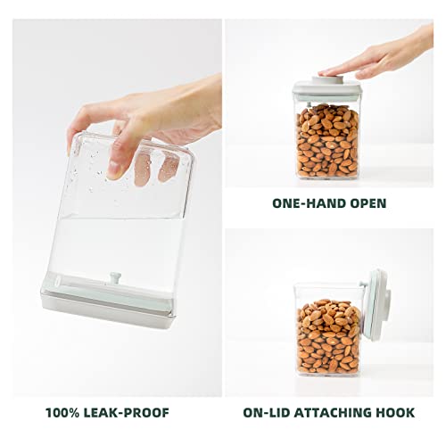 2 Pack Pop Top Airtight Food Storage Containers