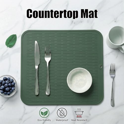 Silicone Dish Drying Mat for Multiple Usage