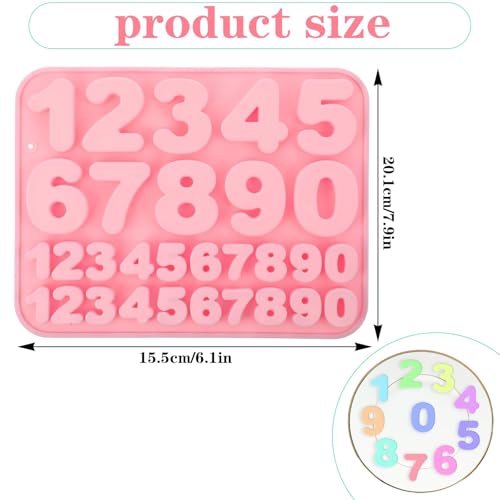Silicone Number Molds (30 Count)