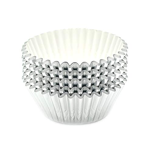 Standard Silver Foil Cupcake Liners Muffin Baking Cups for Party and More (100 Count)