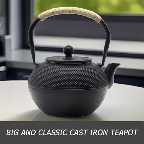 Black Cast Iron Teapot