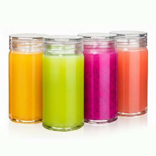 Glass Water Bottles (4 Count)