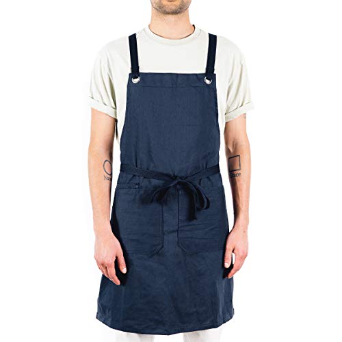 Crossback Kitchen Apron for Cooking