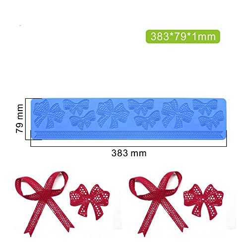 Bow knot Silicone Fondant Embossing Mat Sugarcraft Bow