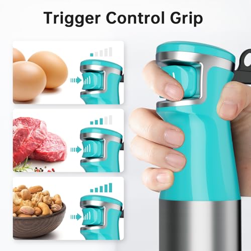 Immersion Blender Handheld 5 in 1 Hand Blender Set 1100W Heavy Duty