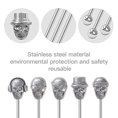 Skull Shape Swizzle Sticks
