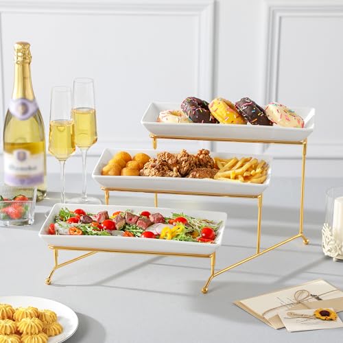 3 Tier Serving Trays for Party (3 Count)