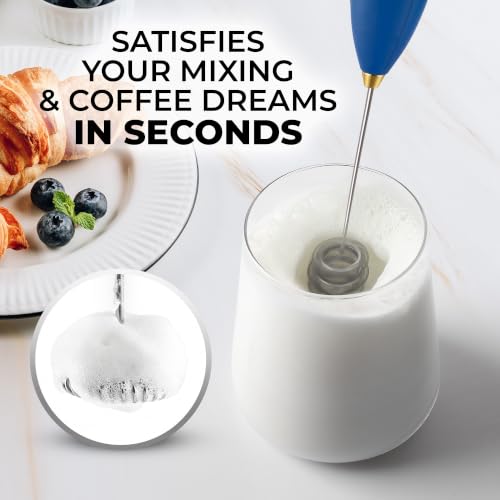 Powerful Milk Frother Wand With Duracell Batteries