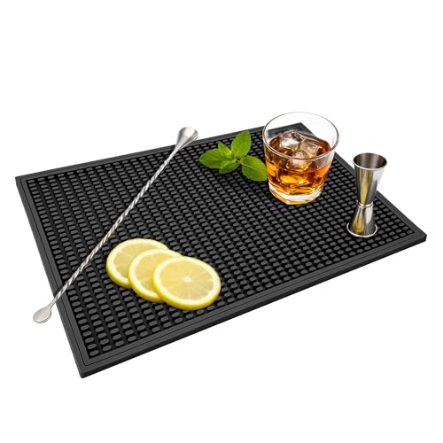 Bar Mat Premium 18"X12" Rubber Bar Mats for Countertop